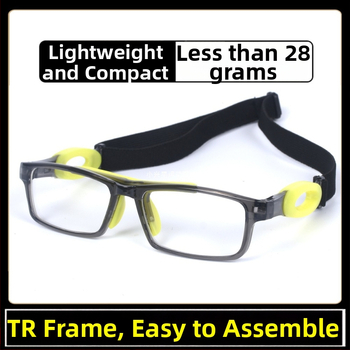 Sport szemüveg Modell 050, TR anyag, teljes keret, védő szemüveg kosárlabdára, futballra és futásra, uniszex, cserélhető lencsék myopia számára