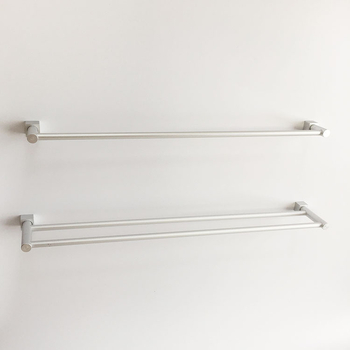 Držač za ručnike od aluminijske legure s jednim i dvostrukim stubovima, 2 sloja, nosivost 10 kg, moderni minimalistički stil