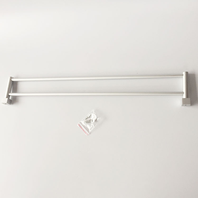 Držač za ručnike od aluminijske legure s jednim i dvostrukim stubovima, 2 sloja, nosivost 10 kg, moderni minimalistički stil