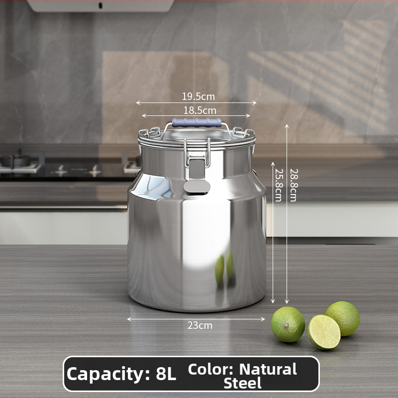 Kovový zásobník na zrno, uzavretý, proti vlhkosti a škodcom, s viečkom