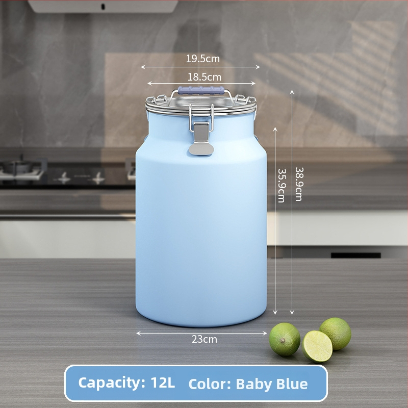 Kovový zásobník na zrno, uzavretý, proti vlhkosti a škodcom, s viečkom