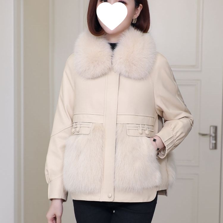 Ženska jakna od umjetne kože sa četvrtastim ovratnikom, bez rukava, zatvarač, washed leather stil