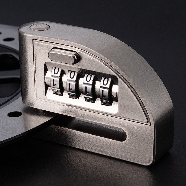 4-ψηφιακή κλειδαριά δίσκου φρένων για ποδήλατα, ηλεκτρικά ποδήλατα και μοτοσικλέτες – Μοντέλο D01, κράμα αλουμινίου, 235 g, Διαθέσιμη παραμετροποίηση