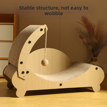 Πίνακας γρατσουνίσματος για γάτες από κυματοειδές χαρτόνι, αγροτικό στυλ, μάρκα Dream Round Luxury, 1 τεμάχιο