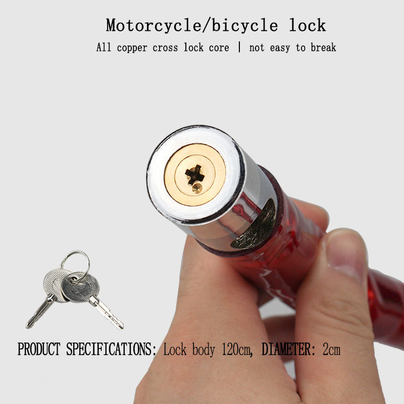 Kirk Kkgj002 – anti-theft lančana ključavnica s bakrenim cilindrom za motocikle, električna vozila i bicikle, težina 605 g, moderan stil