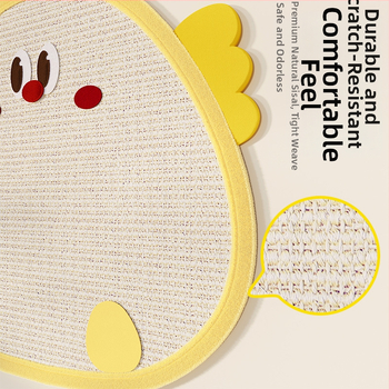 Επιτοίχια σανίδα γρατσουνίσματος για γάτες — σισάλ, ανθεκτική, χωρίς μαλλιά, γλυκό στυλ, μοντέλο ZP-YIERQI