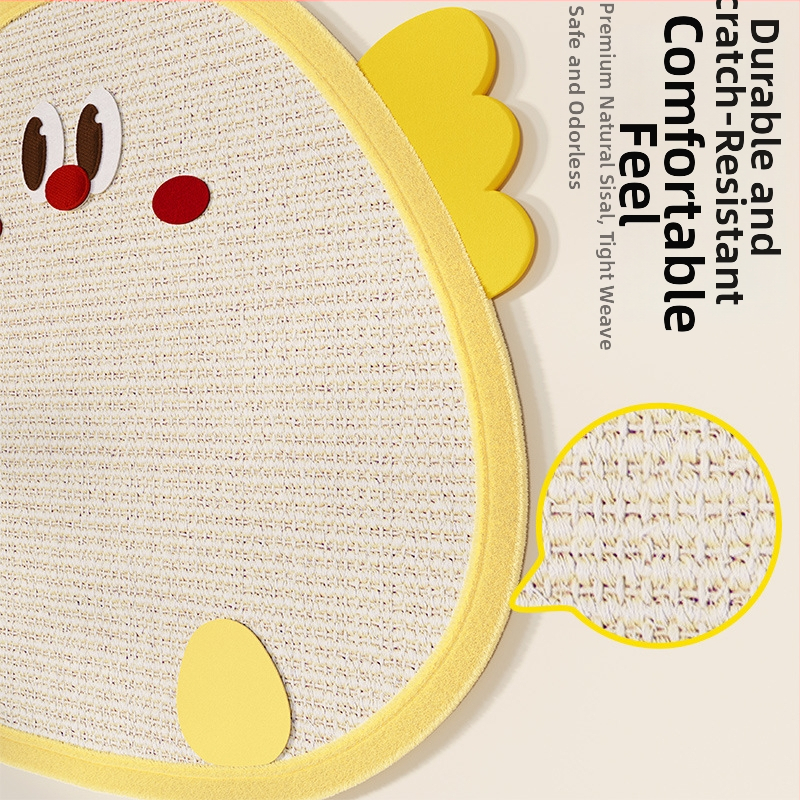 Επιτοίχια σανίδα γρατσουνίσματος για γάτες — σισάλ, ανθεκτική, χωρίς μαλλιά, γλυκό στυλ, μοντέλο ZP-YIERQI