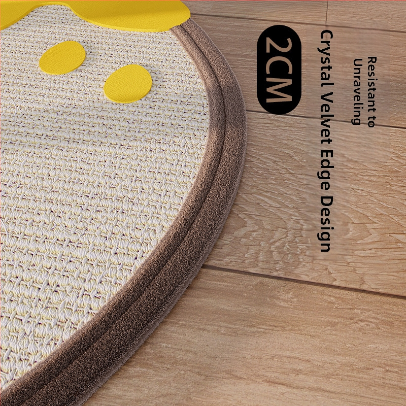 Επιτοίχια σανίδα γρατσουνίσματος για γάτες — σισάλ, ανθεκτική, χωρίς μαλλιά, γλυκό στυλ, μοντέλο ZP-YIERQI