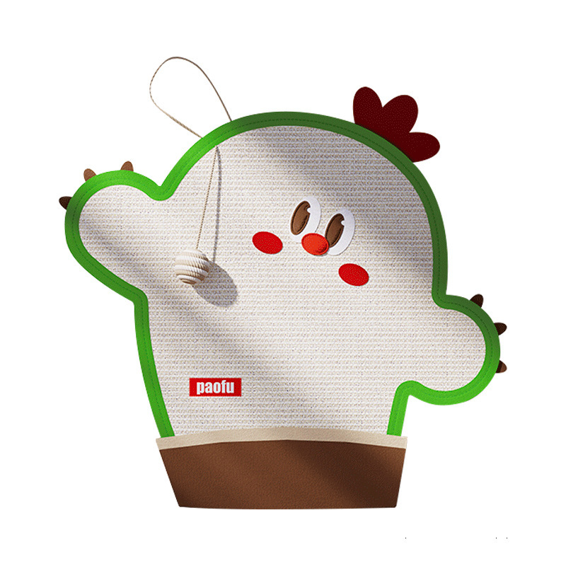 Επιτοίχια σανίδα γρατσουνίσματος για γάτες — σισάλ, ανθεκτική, χωρίς μαλλιά, γλυκό στυλ, μοντέλο ZP-YIERQI