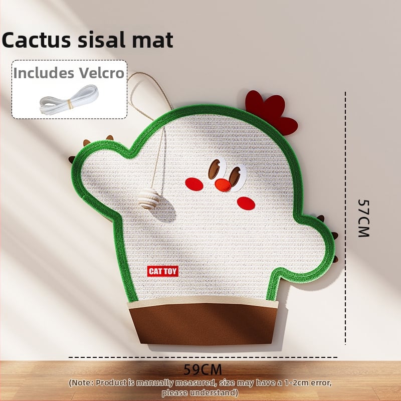 Επιτοίχια σανίδα γρατσουνίσματος για γάτες — σισάλ, ανθεκτική, χωρίς μαλλιά, γλυκό στυλ, μοντέλο ZP-YIERQI