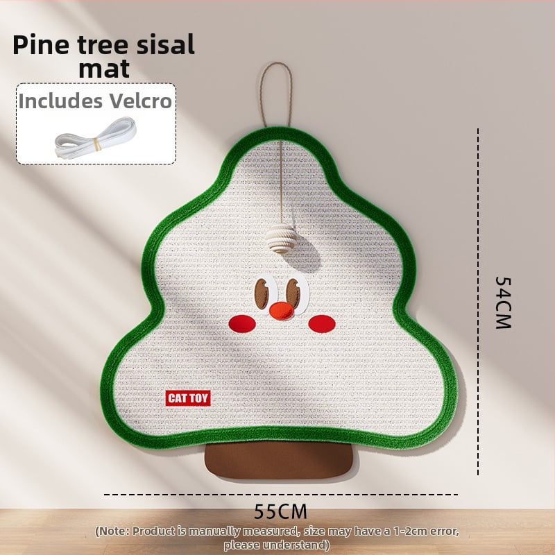 Επιτοίχια σανίδα γρατσουνίσματος για γάτες — σισάλ, ανθεκτική, χωρίς μαλλιά, γλυκό στυλ, μοντέλο ZP-YIERQI