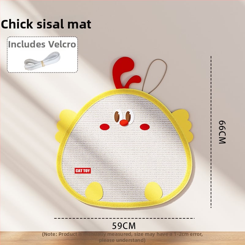 Επιτοίχια σανίδα γρατσουνίσματος για γάτες — σισάλ, ανθεκτική, χωρίς μαλλιά, γλυκό στυλ, μοντέλο ZP-YIERQI