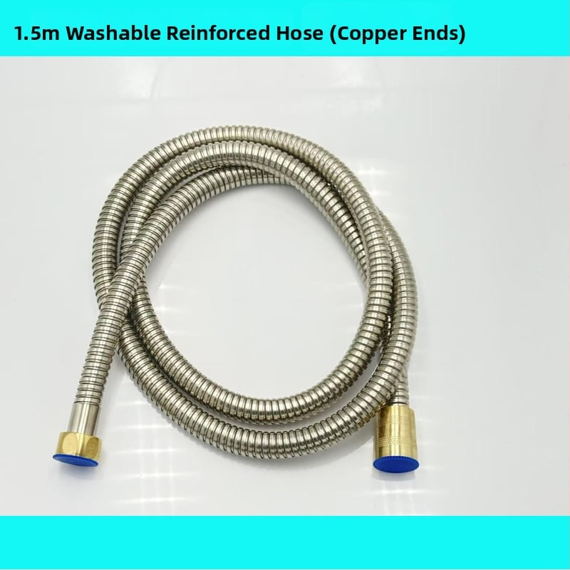 Ανοξείδωτος σωλήνας ντους, μοντέλο 1085, ονομαστική πίεση 15 kg, θερμοκρασία λειτουργίας 0–100°C, χειροκίνητη εγκατάσταση