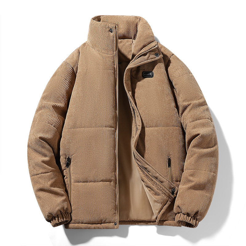 Muška fleece jakna s stojećim ovratnikom, zatvaračem na zip, bočnim džepovima, dugim rukavima, zimska jakna