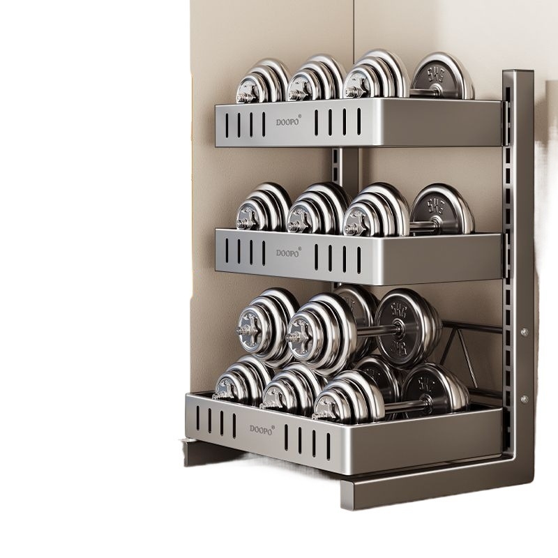 Konyhai fűszertároló állvány, 201 rozsdamentes acél, szerelés nélkül, többszintes pulton