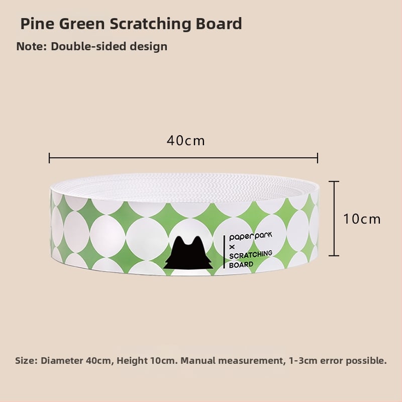 Ενσωματωμένη φωλιά γάτας και επιφάνεια γρατσουνίσματος από κυματοειδή χαρτόνι, διπλής όψεως ανθεκτική στη φθορά, κυκλική βάση γρατσουνίσματος