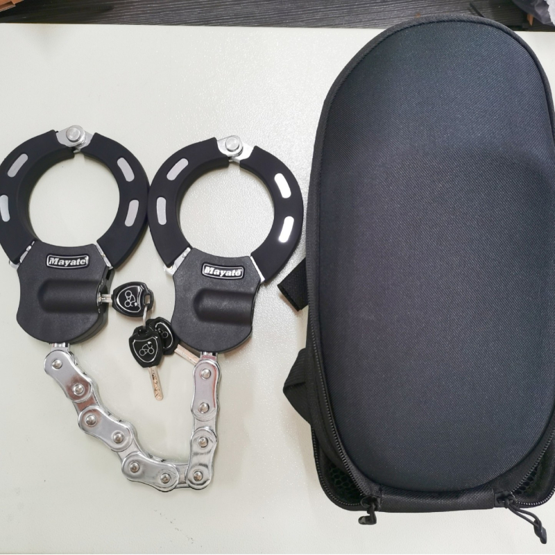 Mayate TYTA006 Zaključavanje za električne romobile, motocikle i bicikle – Materijal: ABS, Q235 čelik, cinkova legura, bakar; Težina 1,5 kg; Uključuje torbu