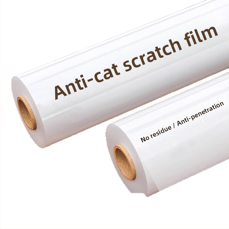 Φιλμ προστασίας καναπέ από γρατζουνιές γάτων — διαφανές κάλυμμα PVC, στυλ καρτούν