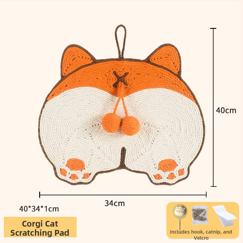 Πάτος γρατσουνίσματος για γάτες από σίσαλ, ανθεκτικός στη φθορά, εγκατεστημένος κάθετα στον τοίχο, προστασία καναπέ