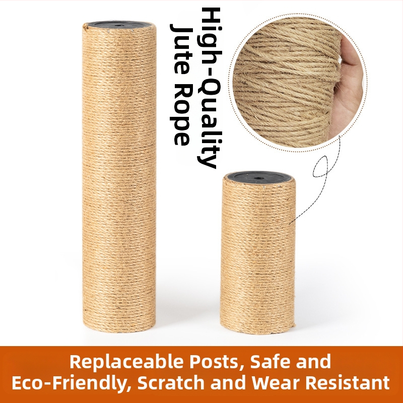 Mačací šplhací stĺp – DIY súprava s trubkou z Kraft papiera a konopným povrazom, jednoduchý štýl, Charming Pet