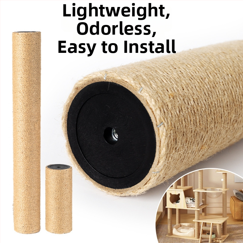 Mačací šplhací stĺp – DIY súprava s trubkou z Kraft papiera a konopným povrazom, jednoduchý štýl, Charming Pet