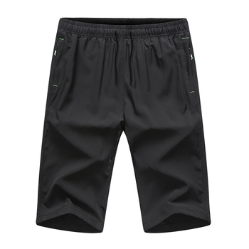 Muške Ice Silk casual šorceve, ravni kroj, duljina 7/5, 97% poliester