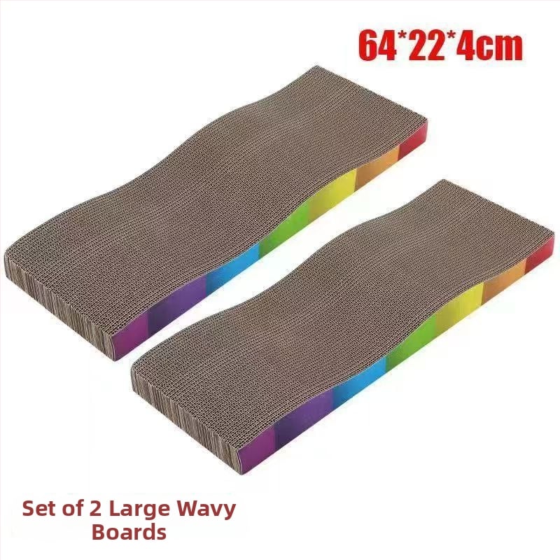 Δίσκος γρατσουνίσματος για γάτες и φωλιά από κυματοειδές χαρτόνι – αυτόνομη ψυχαγωγία, ανακούφιση πλήξης, γλυκό στυλ (Μάρκα: Powerful Factory)