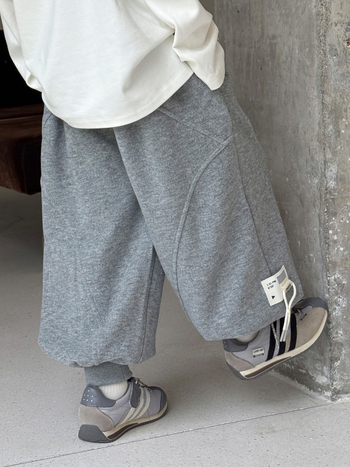 Dječje sweatpants korejskog stila, glavna tkanina pamuk 80%, topli debeli fleece, srednji pojas, zima