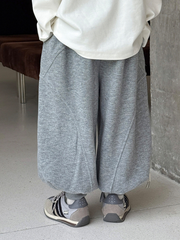 Dječje sweatpants korejskog stila, glavna tkanina pamuk 80%, topli debeli fleece, srednji pojas, zima