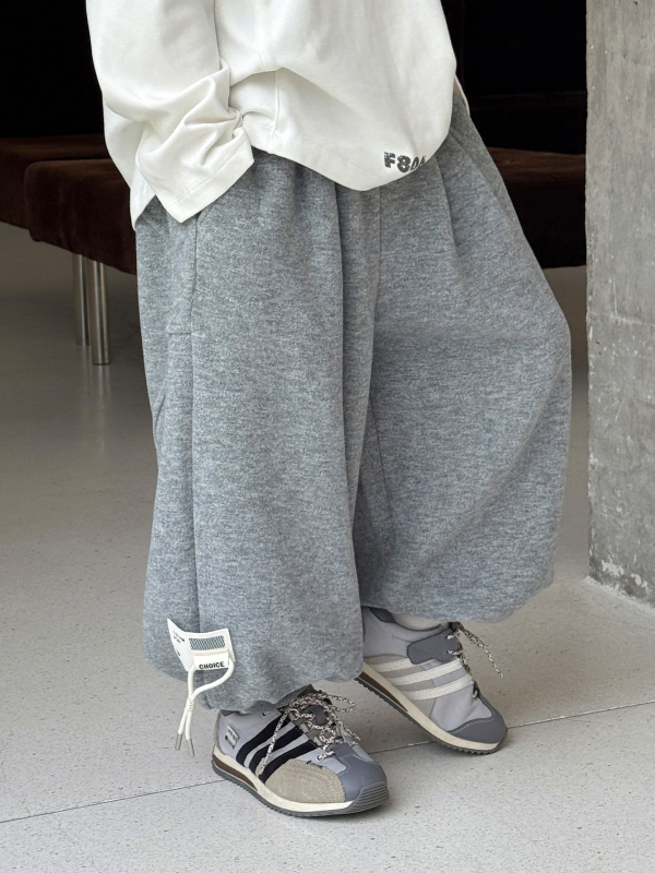 Dječje sweatpants korejskog stila, glavna tkanina pamuk 80%, topli debeli fleece, srednji pojas, zima