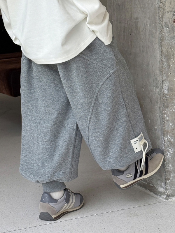 Dječje sweatpants korejskog stila, glavna tkanina pamuk 80%, topli debeli fleece, srednji pojas, zima