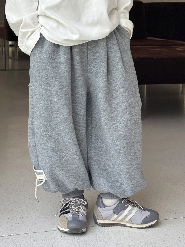 Dječje sweatpants korejskog stila, glavna tkanina pamuk 80%, topli debeli fleece, srednji pojas, zima
