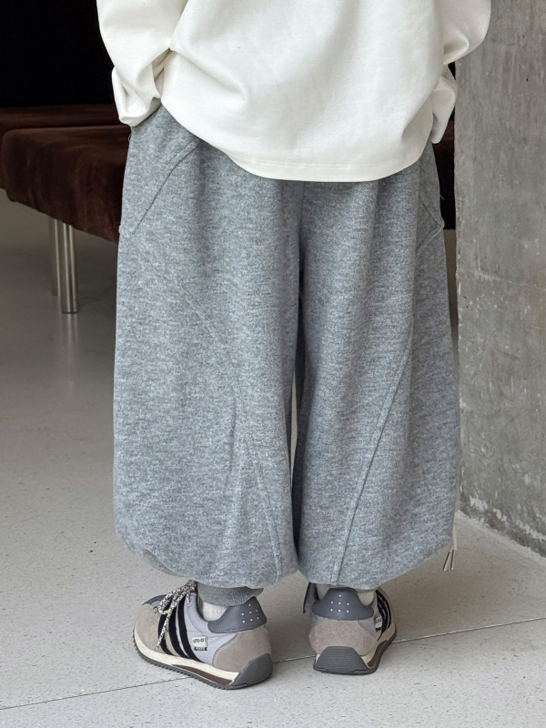 Dječje sweatpants korejskog stila, glavna tkanina pamuk 80%, topli debeli fleece, srednji pojas, zima