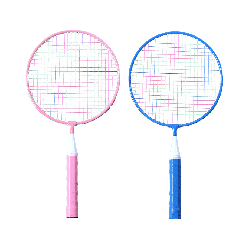 Dječja badminton reketa – trenutačna igračka za djecu od 3 do 12 godina; težina 95–100 g, okvir od legure željeza, najlon vlakna, debljina drške G1, direktan udarac