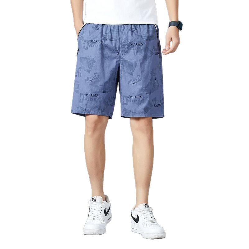 Muške pamučne kratke hlače, ravni kroj, korejski stil, mikroelastične, 100% pamuk, ljeto