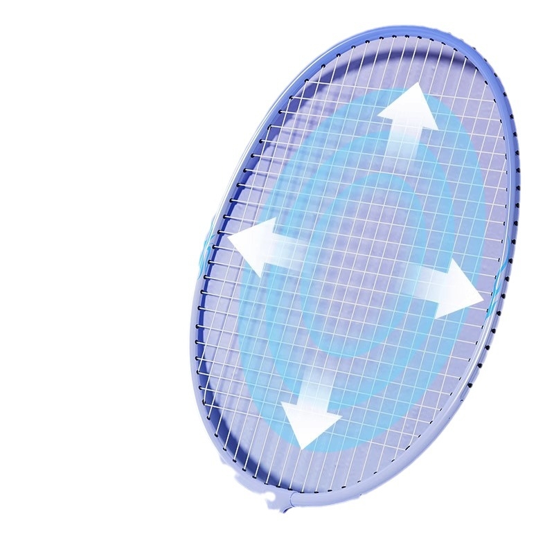 Set badminton raketa za djecu i odrasle — ultra lagan, izdržljiv, dvostruki set raketa; okvir od željeznog legura, najlonske žice, težina 95–100 g, debljina drške G4, horizontalni udar, umjerena tvrdoća