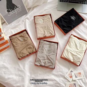Maple Joy 7789-1 Tanak osnovni sloj od ledeno-svilene tkanine, unisex komplet gornji dio i hlače, bezšavne unutarnje odjeće za jesen