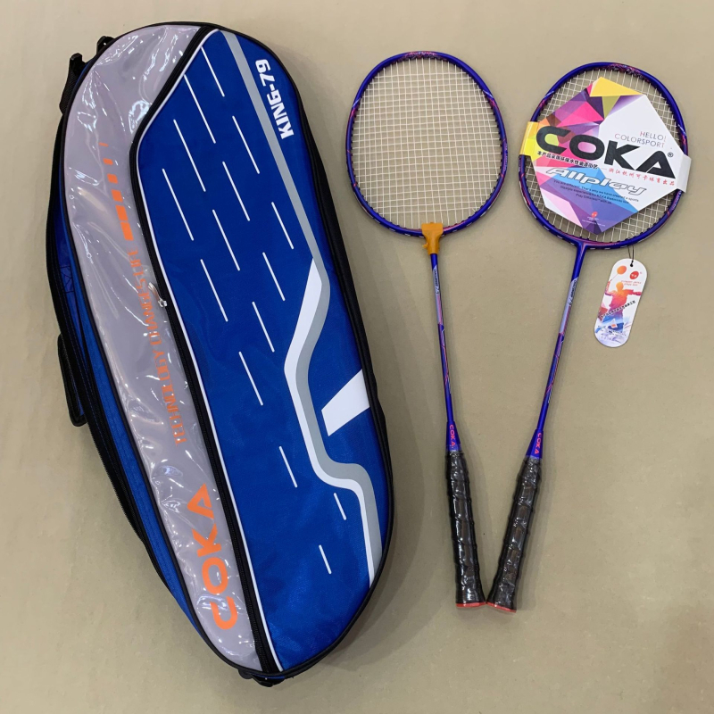 Reket za badminton, okvir od karbonskih vlakana, težina 85–89 g, drška G4, ravni vrat, mogućnost personalizacije i tisak logotipa