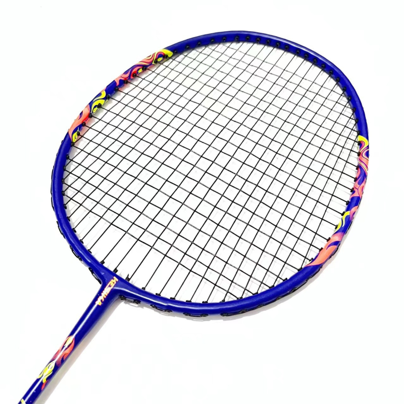 Coska Jednoporodna badminton raketa za odrasle, okvir od Ferroalloy, težina 95–100 g, držač G3, ravni shaft, otisnuto logo