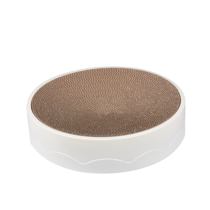 Πίνακας γρατσουνίσματος γάτας με κυκλικό φωλιά, εναλλάξιμος εσωτερικός πυρήνας, γофραρισμένο χαρτί, σετ 5, στυλ Lovable Wind