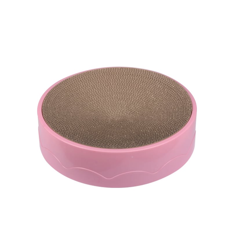 Πίνακας γρατσουνίσματος γάτας με κυκλικό φωλιά, εναλλάξιμος εσωτερικός πυρήνας, γофραρισμένο χαρτί, σετ 5, στυλ Lovable Wind