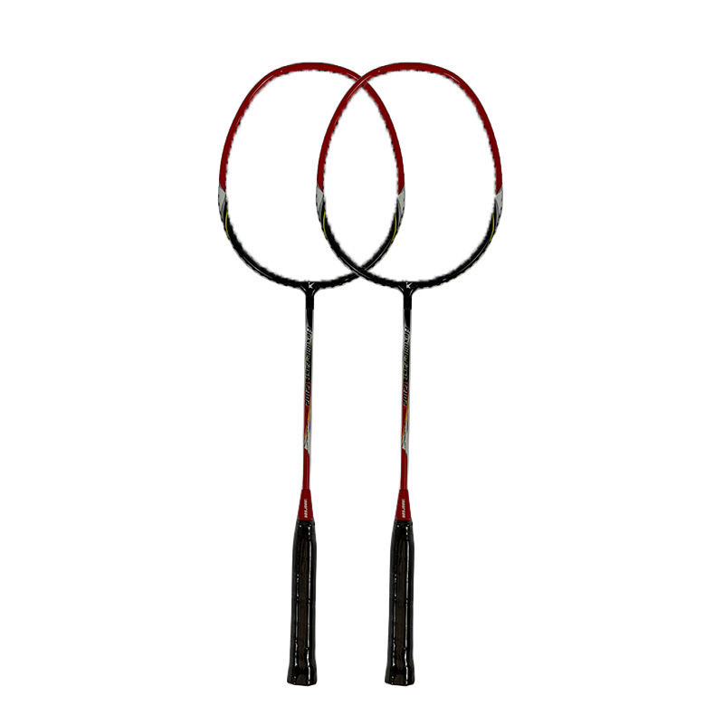 Badminton reketa Ikalong s aluminijskim okvirom, vlaknasta žica, ravna raketa, 95–100 g