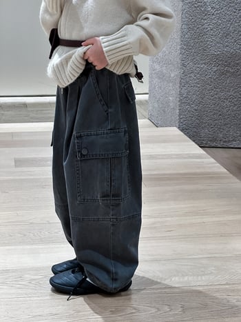 Dječje cargo hlače za jesen, unisex, 100% pamuk, mekan dodir, s džepovima