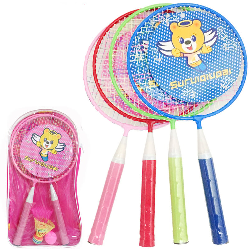 Dječja badminton raketa, okvir od ferro-legure, težina 85–89 g, debljina drške G3, za djecu 3–12 godina