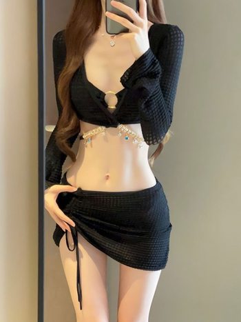 Γυναικείο σετ μαγιό μπικίνι τεσσάρων τεμαχίων, 94% πολυεστέρας, επένδυση για το στήθος, επένδυση νάιλον 94%, 250 g/m²