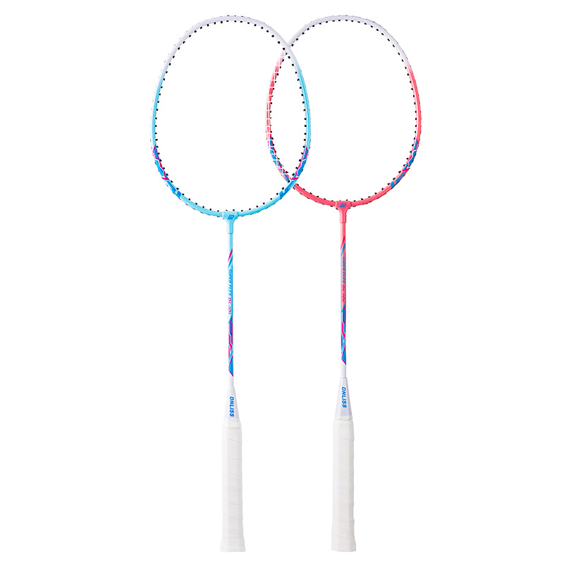 Dingli badminton reketa s okvirom od ferroaloj, nylon vlakna, neposredan udar, 95–100 g, drška G3
