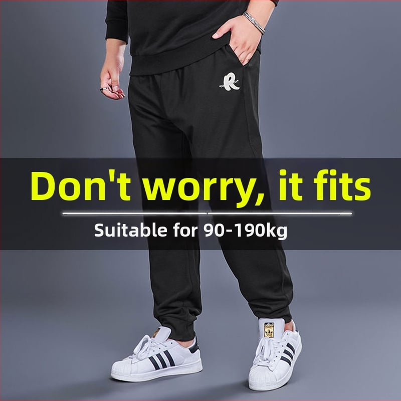 Muške jesenske trenirke hlače, labav kroj s manšetama, 70% pamuka, tkanina s ananas mrežom