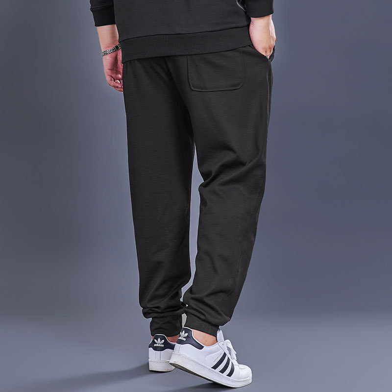 Muške jesenske trenirke hlače, labav kroj s manšetama, 70% pamuka, tkanina s ananas mrežom