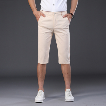 Férfi pamut sportos casual nadrág, egyenes szabású, cropped hossz, középső derekú, egyszínű