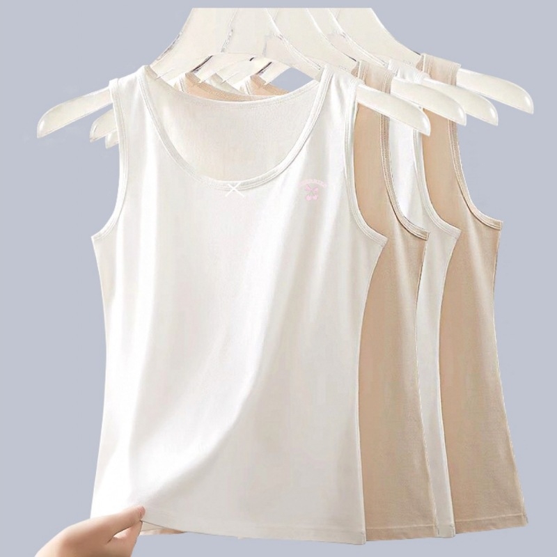 WB0135 Lányoknak szóló modál hosszú mellény, bélés 100% pamut, 90–95% modál, rögzített dupla vállpánt, izzadságot felszívó